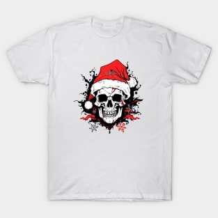 Christmas Celebration with a Skull Twist T-Shirt